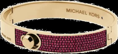 Michael Kors MKJ5089710 montre femme, au cadran blanc et strass rouges