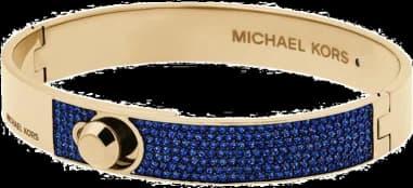 Michael Kors MKJ5090710 montre femme, au cadran blanc et strass bleus
