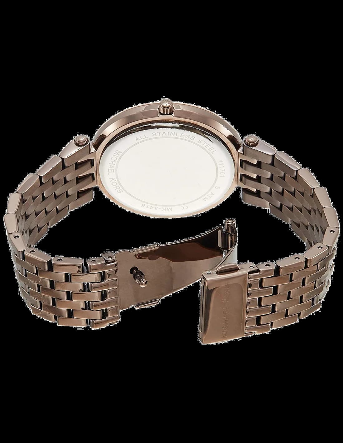 Montre Michael Kors MK3416 femme détail cadran marron