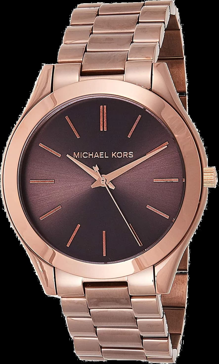Michael Kors MK3418 vue de côté, bracelet acier
