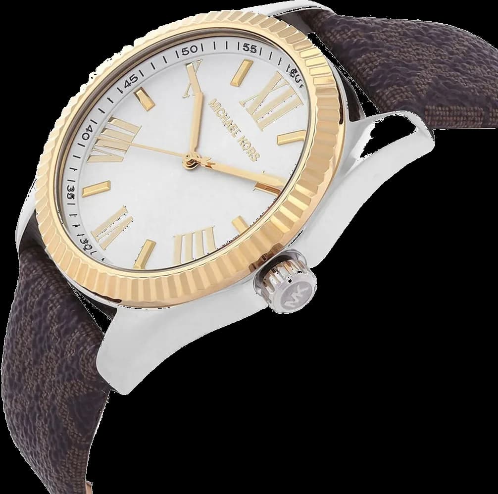 Gros plan sur le cadran nacre de la Michael Kors MK4745