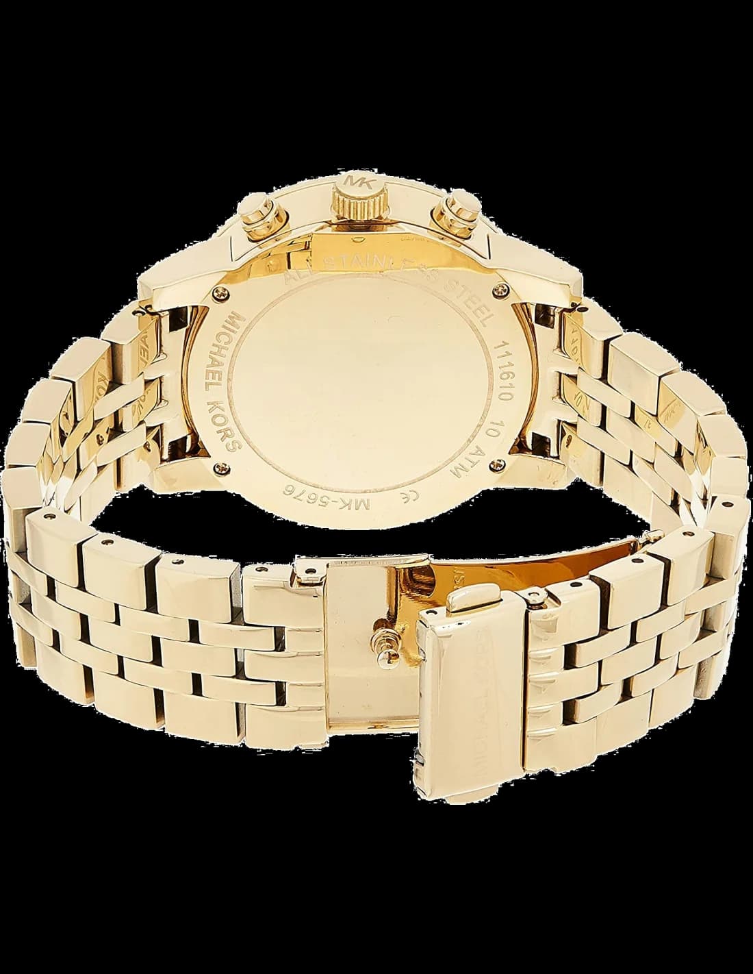 Michael Kors MK5676 Ritz Gold-Tone Stainless Steel Chronograph with Rhinestone Indexes Watch vue 4