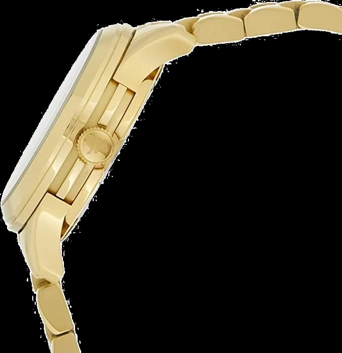 Gros plan sur le cadran or de la Michael Kors MK5786