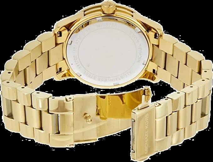 Michael Kors MK5786 côté fond de boîtier or