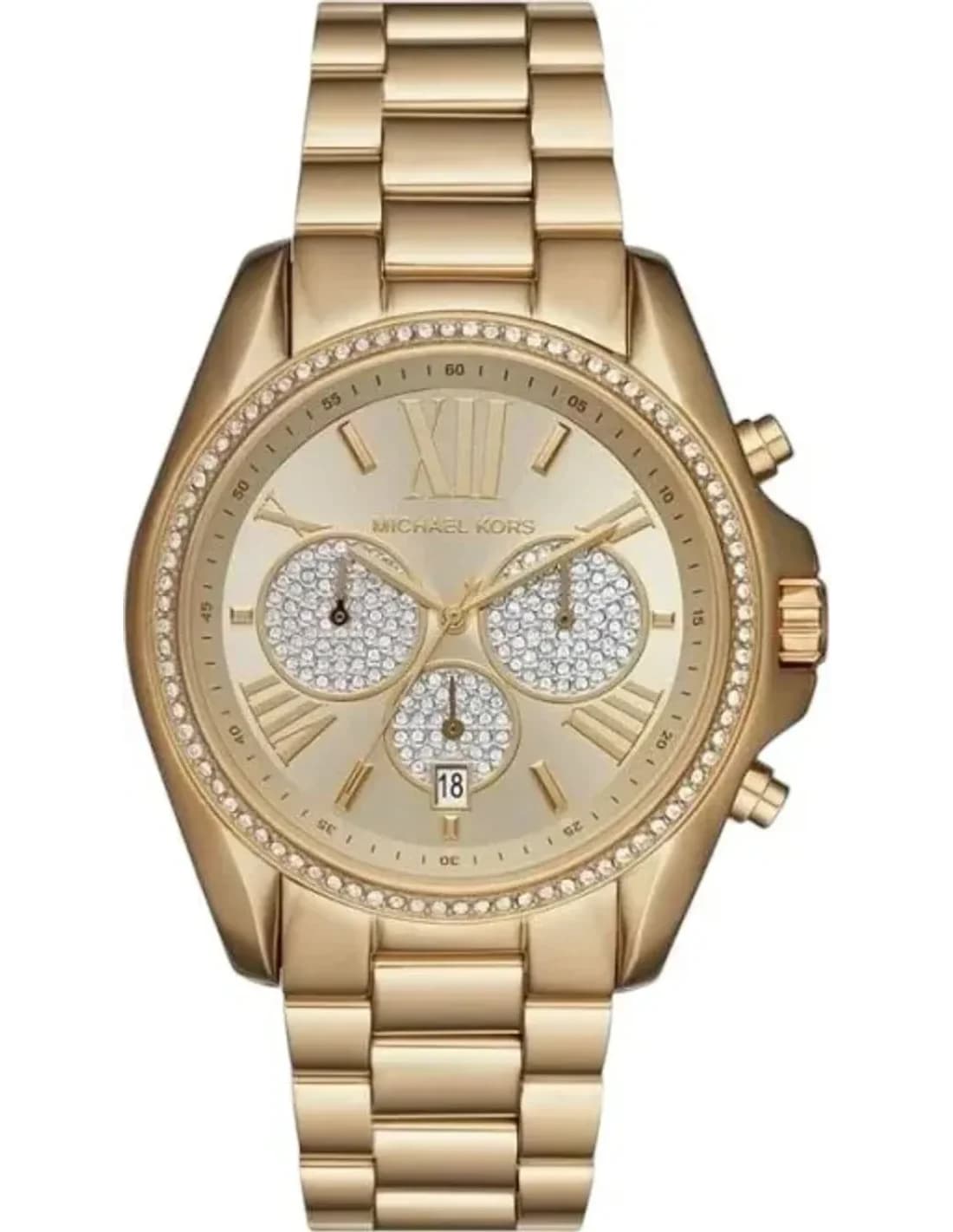 Michael Kors MK6538 vue de côté, bracelet acier