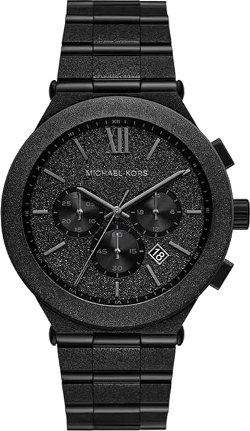 Montre Michael Kors MK9223 homme cadran noir bracelet acier