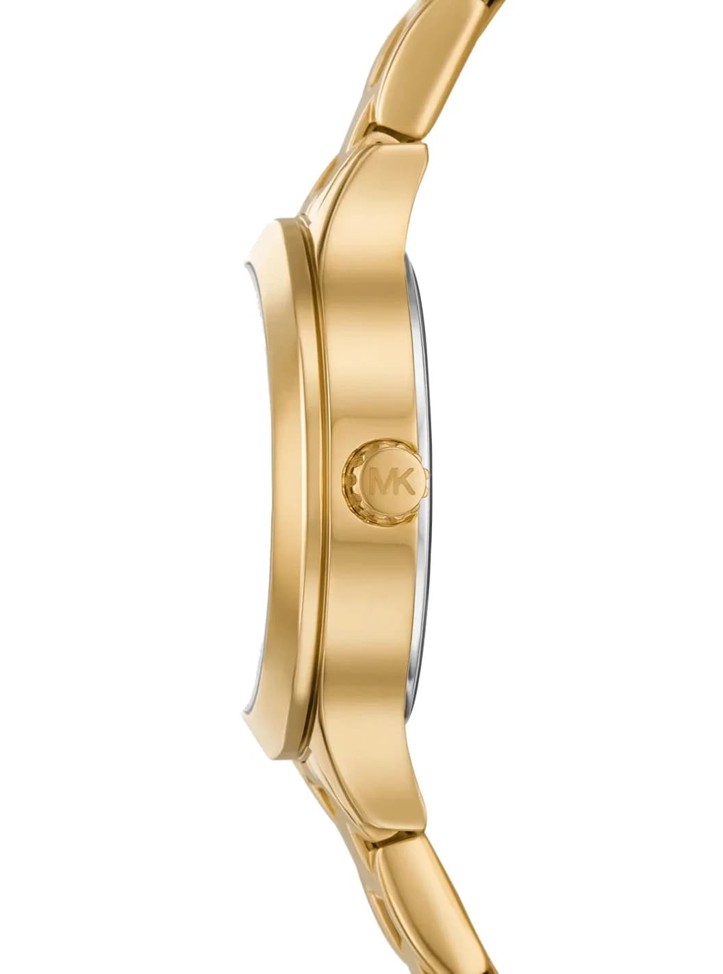 Michael Kors MKO1086 vue de côté, bracelet acier