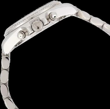 Gros plan sur le cadran argent de la Michael Kors MK6537