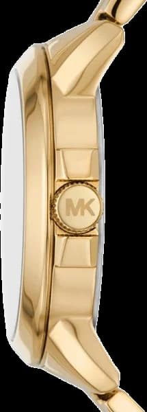 Gros plan sur le cadran or de la Michael Kors MK7317