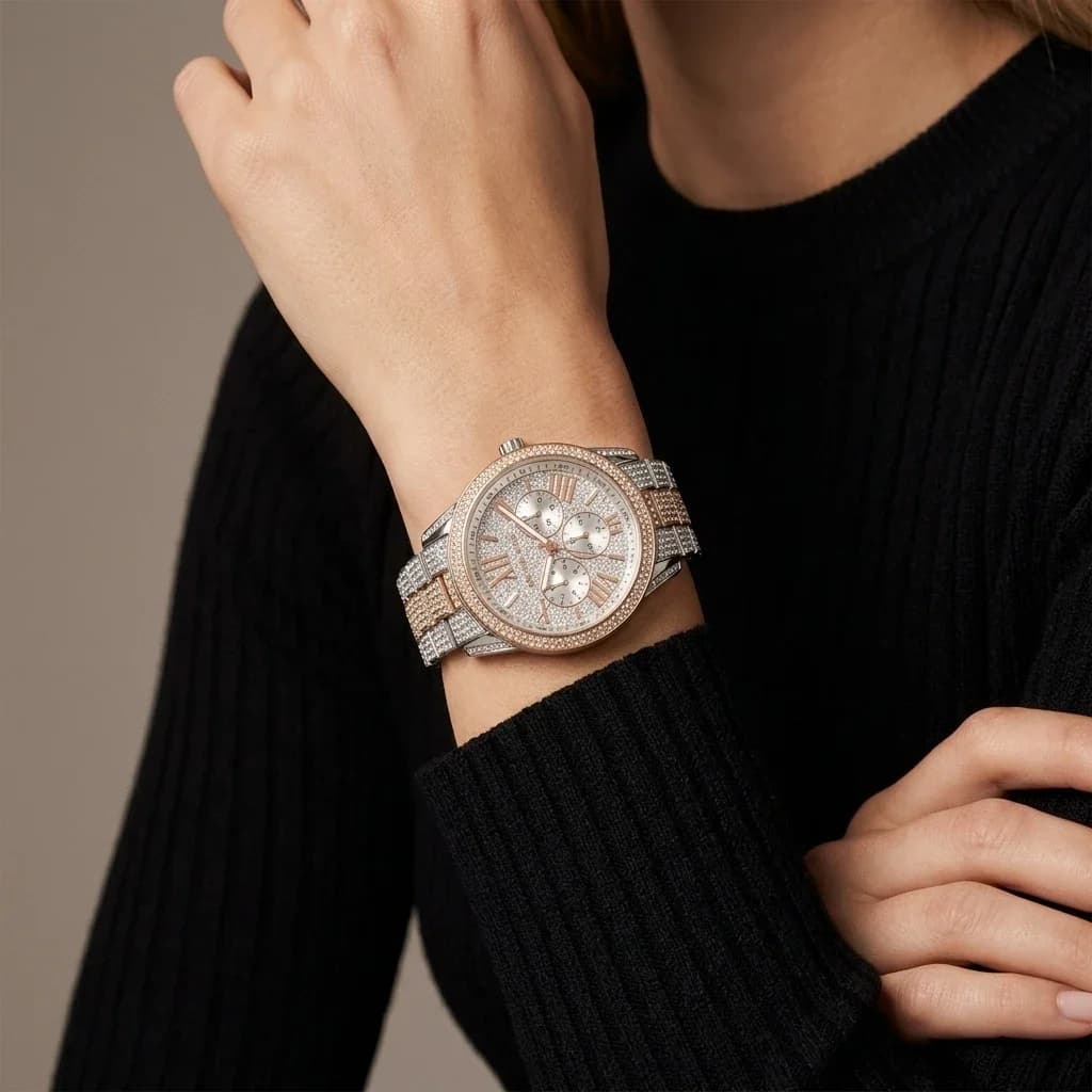 Michael Kors Brynn MK6934 women's two-tone watch, maillons acier strap vue 5