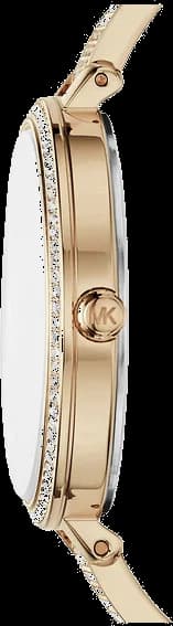 Gros plan sur le cadran or de la Michael Kors MK3784