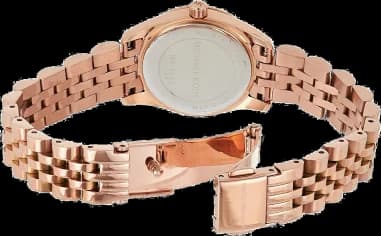 Gros plan sur le cadran bleu de la Michael Kors MK3272