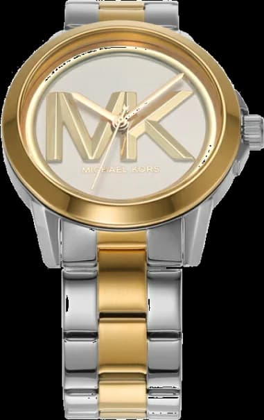 Michael Kors MK7319 Women's Watch with MK Logo Dial and Two-Tone Steel and Gold Bracelet vue 5