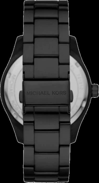 Gros plan sur le cadran noir de la Michael Kors MK4562