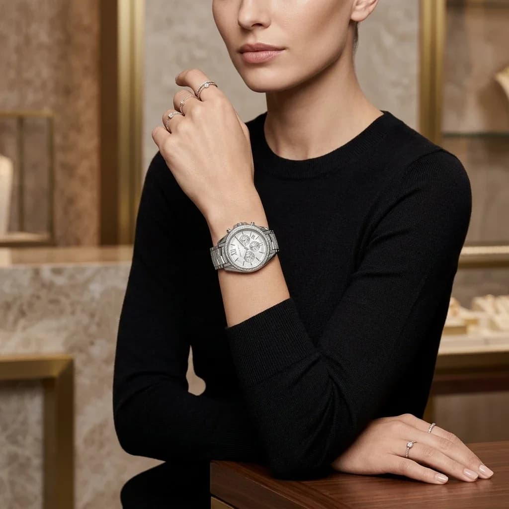 Maillons et fermoir du bracelet acier, Michael Kors MK6728