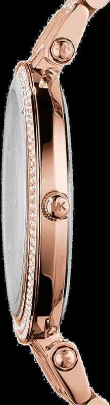 Gros plan sur le cadran or rose de la Michael Kors MK3192