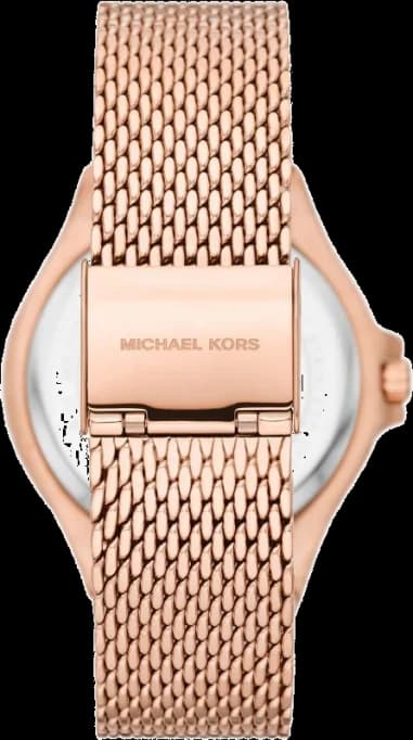 Gros plan sur le cadran or rose de la Michael Kors MK7336