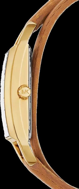 Gros plan sur le cadran or de la Michael Kors MK4721