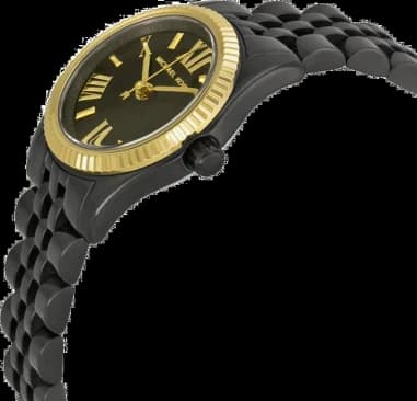 Michael Kors MK3299 côté fond de boîtier noir