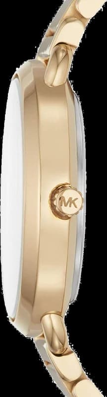 Gros plan sur le cadran or de la Michael Kors MK3838