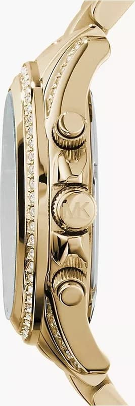 Gros plan sur le cadran or de la Michael Kors MK5166