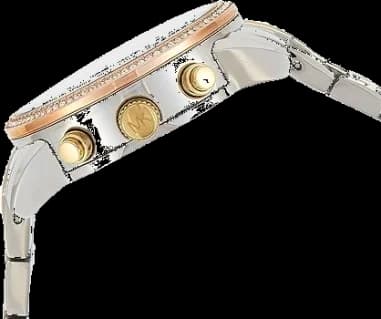 Gros plan sur le cadran argent de la Michael Kors MK5650
