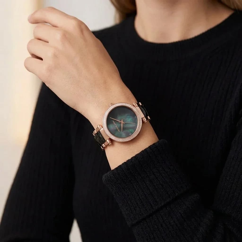 Michael Kors MK6414 Black Watch with Mother-of-Pearl Dial vue 3