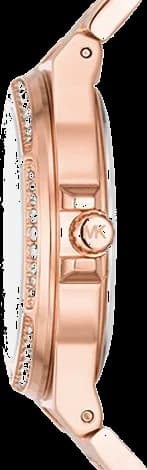 Montre Michael Kors MK7230 Lennox Acier Inoxydable Doré Rose Pavé Logo vue 4
