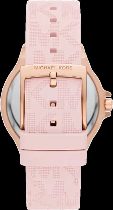 Gros plan sur le cadran or rose de la Michael Kors MK7282