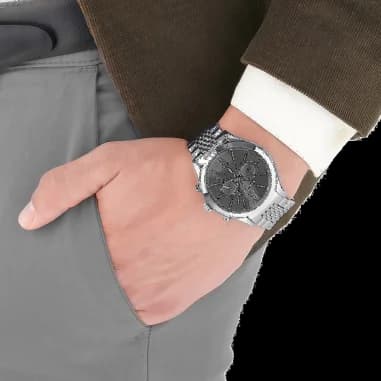 Montre Michael Kors MK8305 Chronographe en Acier Argenté vue 4