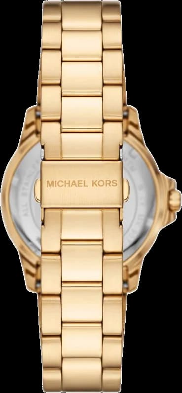 Gros plan sur le cadran noir de la Michael Kors MK9078