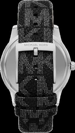 Montre Michael Kors Tibby MK2976 cadran multifonction bracelet en cuir noir vue 3