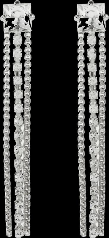 Miu Miu P00710911 montre femme, pendantes à franges, incrustées de cristaux