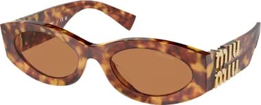 Miu Miu MU 11WS Oval Acetate Sunglasses vue 6