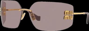 Lunettes de Soleil Miu Miu Runway MU 54YS en métal