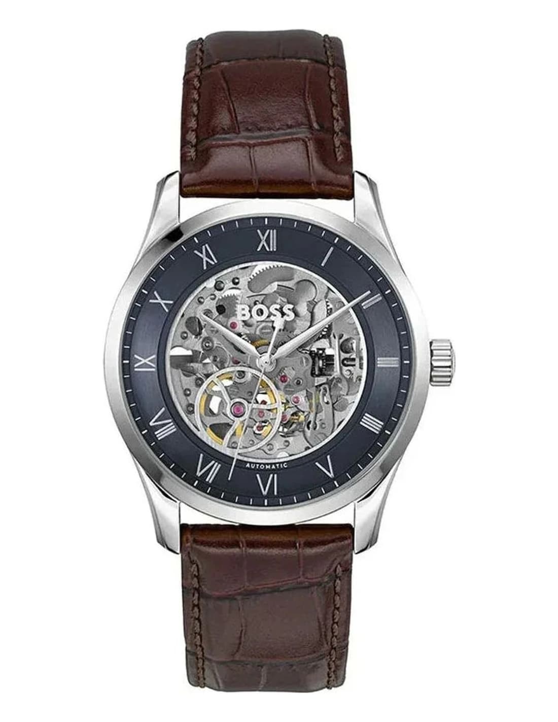 Hugo Boss 1514305 vue de côté, bracelet cuir