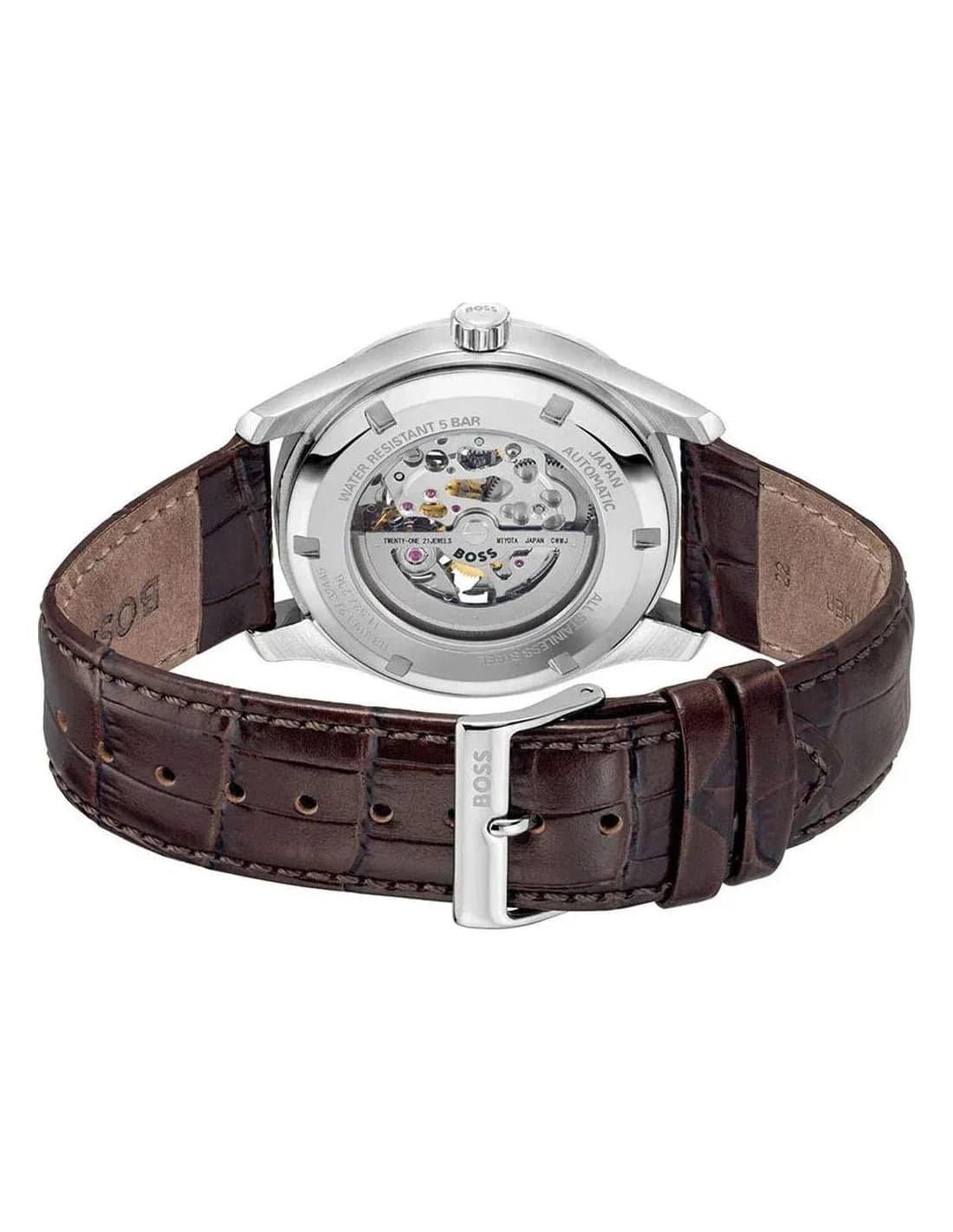 Hugo Boss 1514305 côté fond de boîtier argent