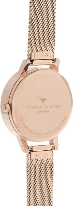 Montre Olivia Burton OB16PP40 maille milanaise Or Rose vue 4