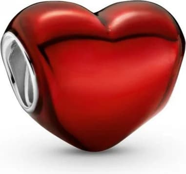 Pandora 793337C02 montre femme, cœur rouge métallique en argent