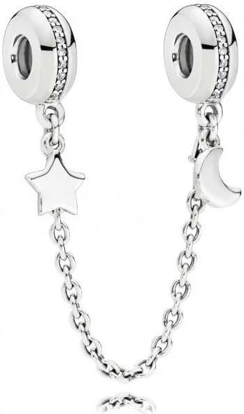 Pandora 797512CZ-05 montre femme, chaîne confort demie-lune étoile argent