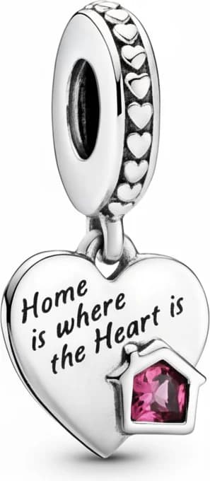 Pandora 799324C01 montre unisexe, charme coeur maison aimée en argent