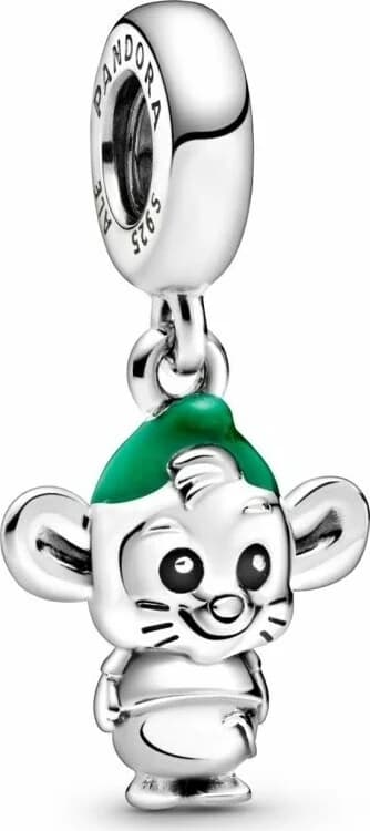 Pandora 798849C01 montre unisexe, charme souris Gus de Cendrillon en argent