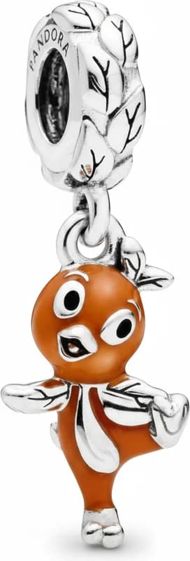 Pandora 112185 montre unisexe, charm disney oiseau orange argent