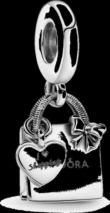 Pandora 799536C00 montre femme, pendentif argent en forme de sac shopping
