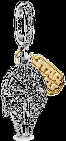 Charm Star Wars X Pandora Vaisseau Faucon Millenium
