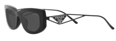 Prada PR 14YS 1AB5S0 côté fond de boîtier