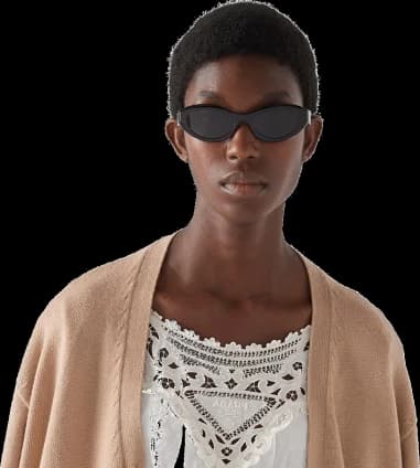 Prada Symbole PR 26ZS rectangular sunglasses vue 3