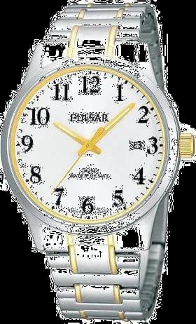 Pulsar PS9019X1 montre homme, cadran argenté sur bracelet acier