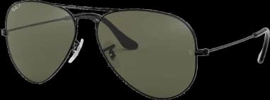 Lunettes de soleil Ray-Ban Aviator Large Metal RB3025 002/58 noires polarisés