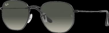 Lunettes de soleil Ray-Ban Hexagonal Flat Lenses RB3548 002/71 noir dégradés
